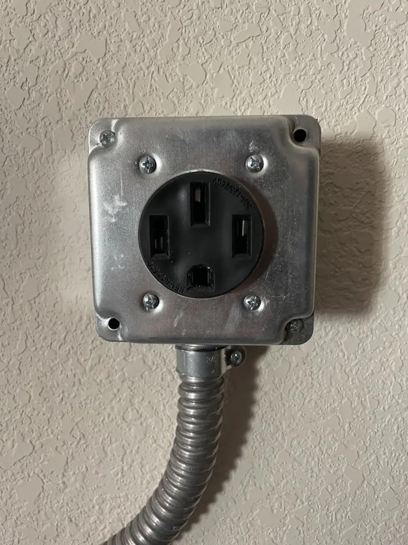 NEMA 14-50 outlet installed for Electrical Panel Upgrade in Ross